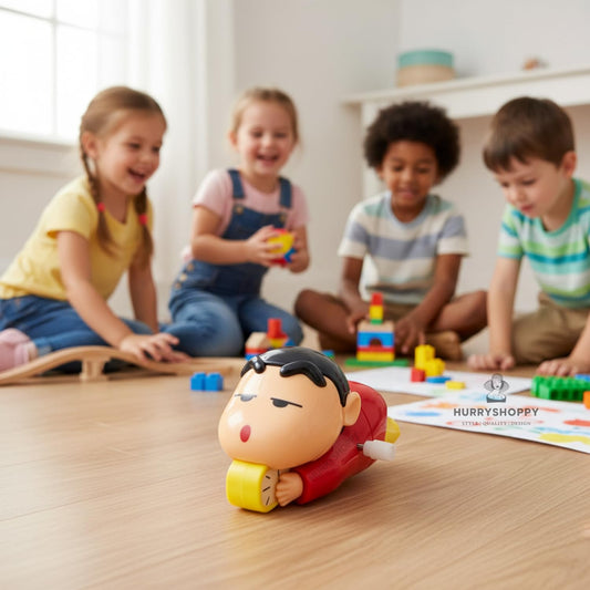 Cute Shinchan Crawling Moving Action Figure Toy for Kids – Movable & Crawl Cartoon Toy – Fun Interactive Play for Babies and Toddlers